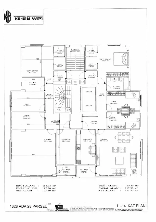 KADIKÖY İNÖNÜ CADDESİ DE 155 M² 3+1 | SATILIK DAİRE KAÇIRMAYIN 2