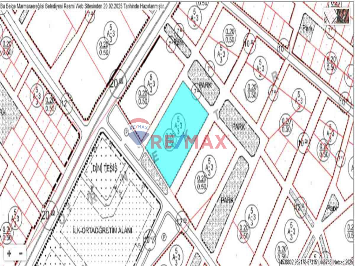 MARMARA EREĞLISI'NDE VILLA IMARLI ARSA