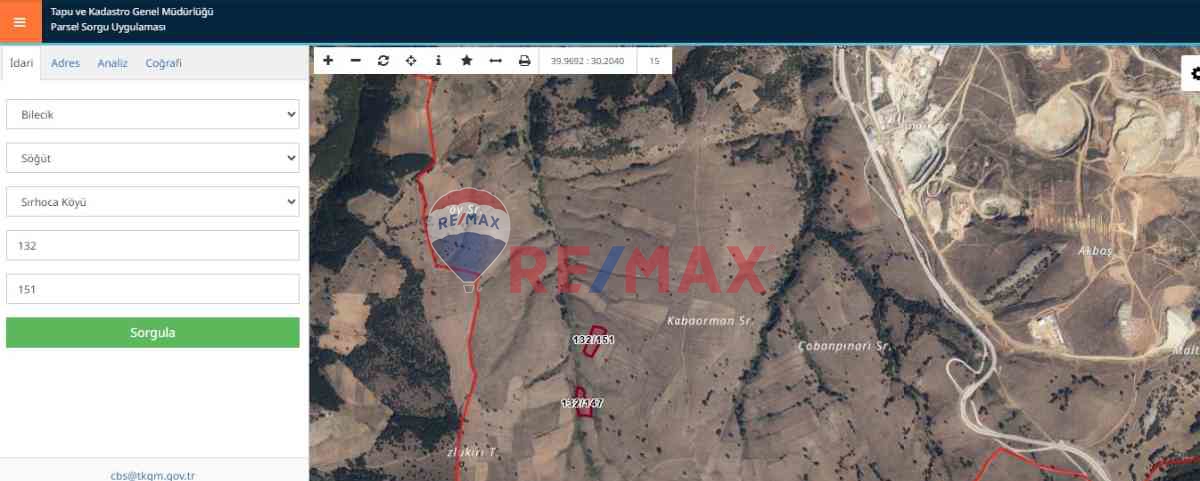 ERDAL TURANDAN BİLECİK SÖĞÜT'TE 6476 M2 MÜSTAKİL TEK TAPU