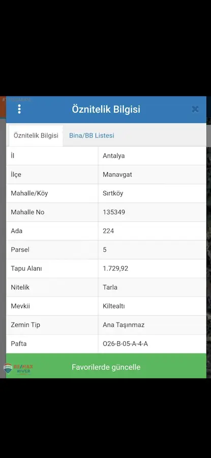 MANAVGAT SIRT KÖYÜNDE SATILIK TARLA