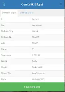 KOCASINAN HÖBEKTE SATILIK TARLA