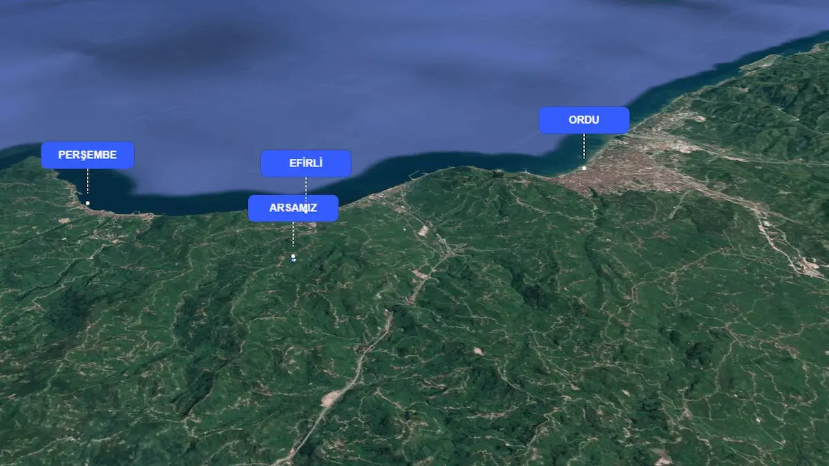 PERŞEMBE BEYLİ'DE YOLA CEPHE, 2500 M2 FINDIK BAHÇESİ