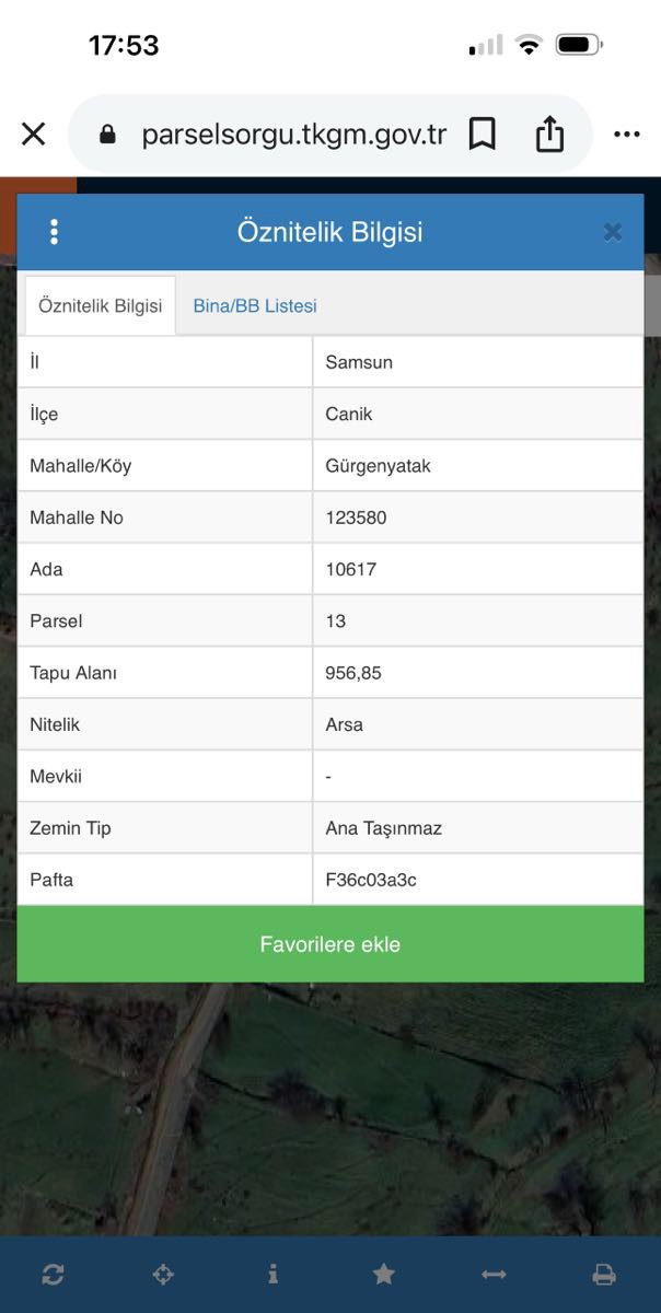 CANİK GÜRGENYATAK MAH. 2.018M² KONUT İMARLI-KAT KARŞILIĞI ARSA
