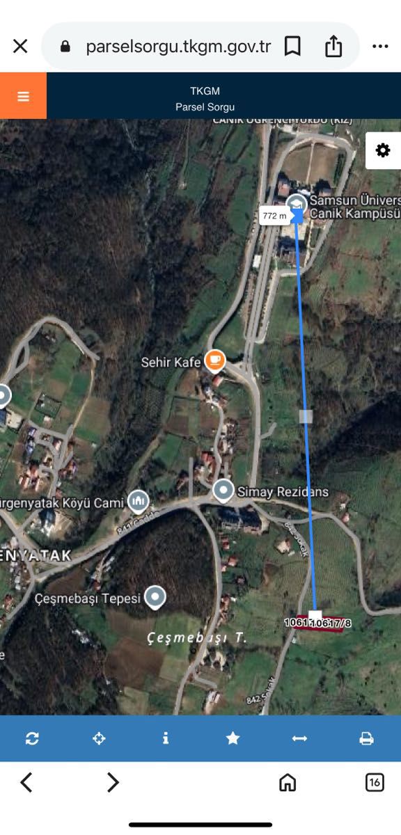 CANİK GÜRGENYATAK MAH. 2.018M² KONUT İMARLI-KAT KARŞILIĞI ARSA