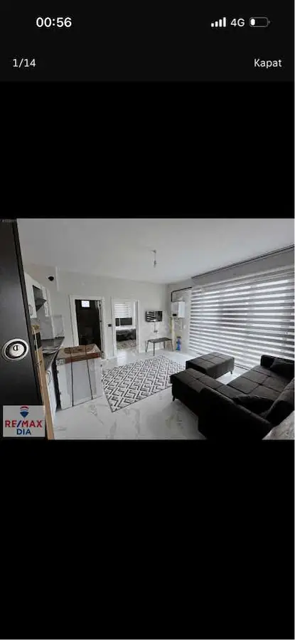 REMAX DIA'DAN AZİZİYE MAH SIFIR YERDEN ISITMA EŞYALI SATILIK 1+1