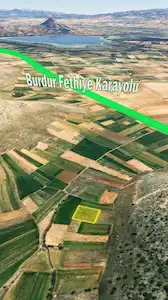 BURDUR KAĞILCIK KÖYÜNDE SATILIK TARLA