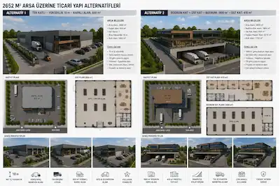 TUZLA ORHANLIDA İNŞAAT RUHSATLI MÜSTAKİL TAPULU TİCARİ ARSA