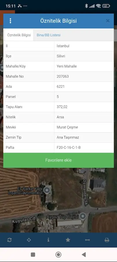 SILIVRI YENI MH MURAT ÇEŞME YATIRIMCI *** 372M2 DENIZE 1 KM