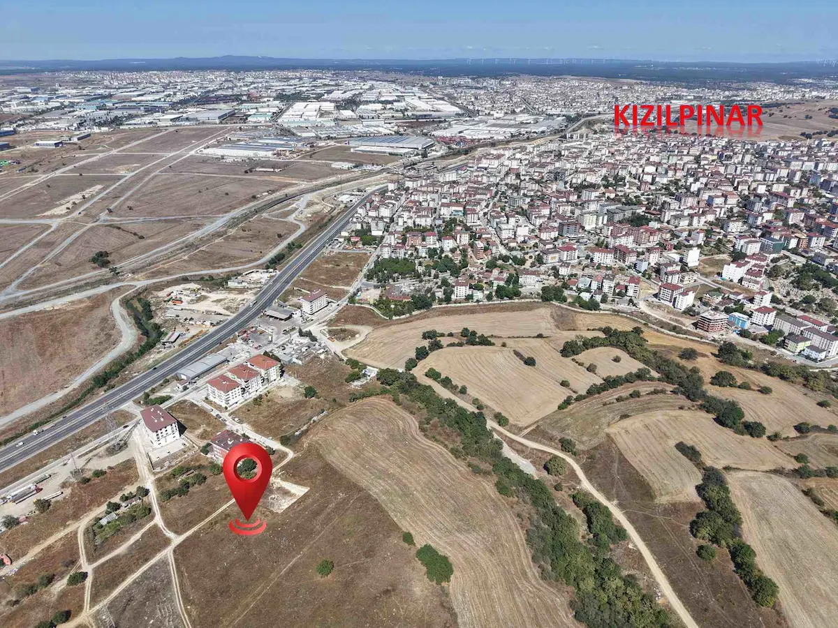 ÇERKEZKÖY KIZILPINARDA,4 KAT KONUT İMARLI 601M2 SATILIK ARSA