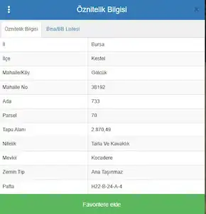 KESTEL GÖLCÜK’TE ANA YOLA CEPHELİ, MEYVE AĞAÇLI 2.870 M² MÜSTAKİL PARSEL (75 M² PREFABRİK 2+1)