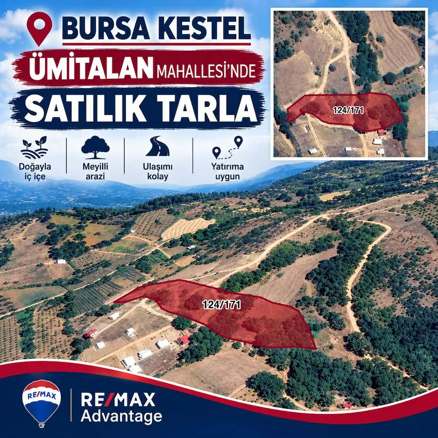 REMAX ADVANTAGE TAN DOĞAYLA IÇ IÇE DEĞERLI YATIRIM FIRSATI