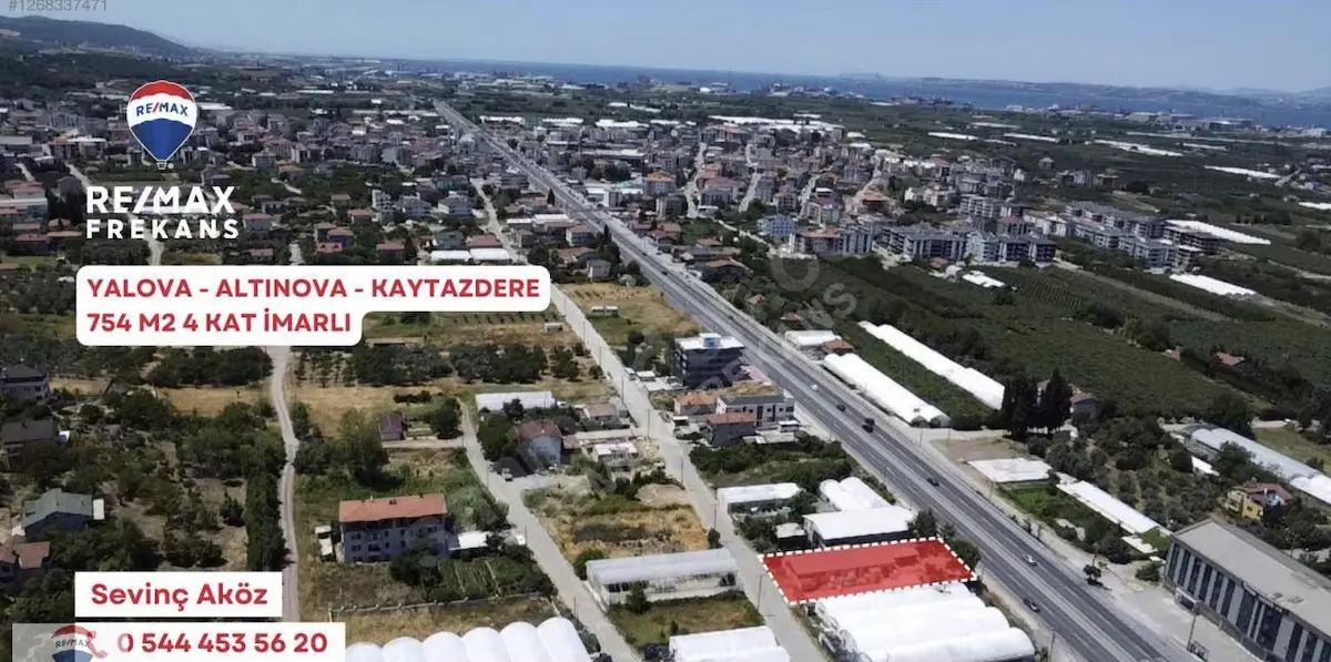 REMAX FREKANS'TAN KAYTAZDEREDE SANAYİ İMARLI ARSA