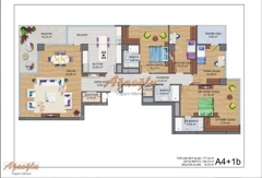 YAŞAM MİMARI AĞAOĞLU ÇEKMEKÖY PARK PROJESI 266M2 ADA MUTFAK 4+1 SATILIK DAİRE