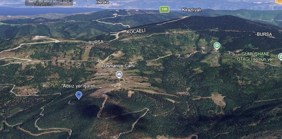 BURSA'NIN INCISI IZNIK'TE SATILIK TARLA 