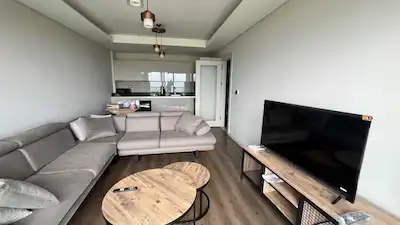 KOCAELI KURUÇEŞME EŞYALI KIRALIK 3 + 1 DAIRE DENIZ MANZARALI 100 METRE² NET