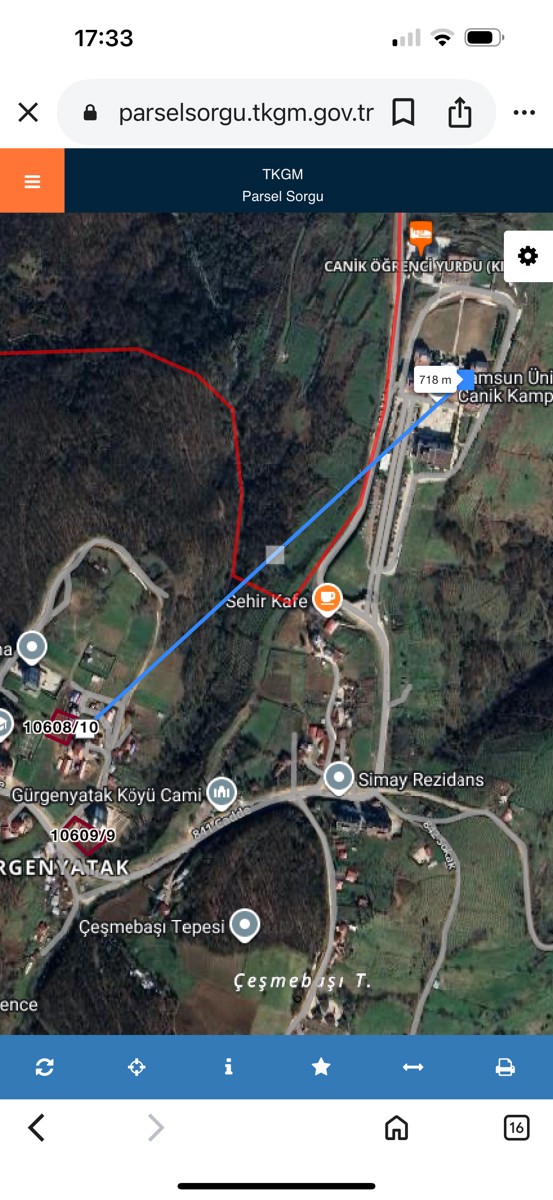 CANİK GÜRGENYATAK MAH.1.170M² KONUT İMARLI KAT KARŞILIĞI ARSA