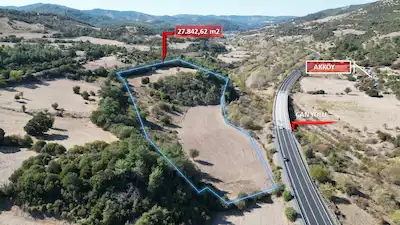 ÇANAKKALE ÇAN YOLU ASFALTA CEPHE SATILIK TARLA