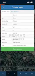 RE/MAX LACIVERT'TEN TORTUM KALEDIBI'NDE SATILIK TARLA
