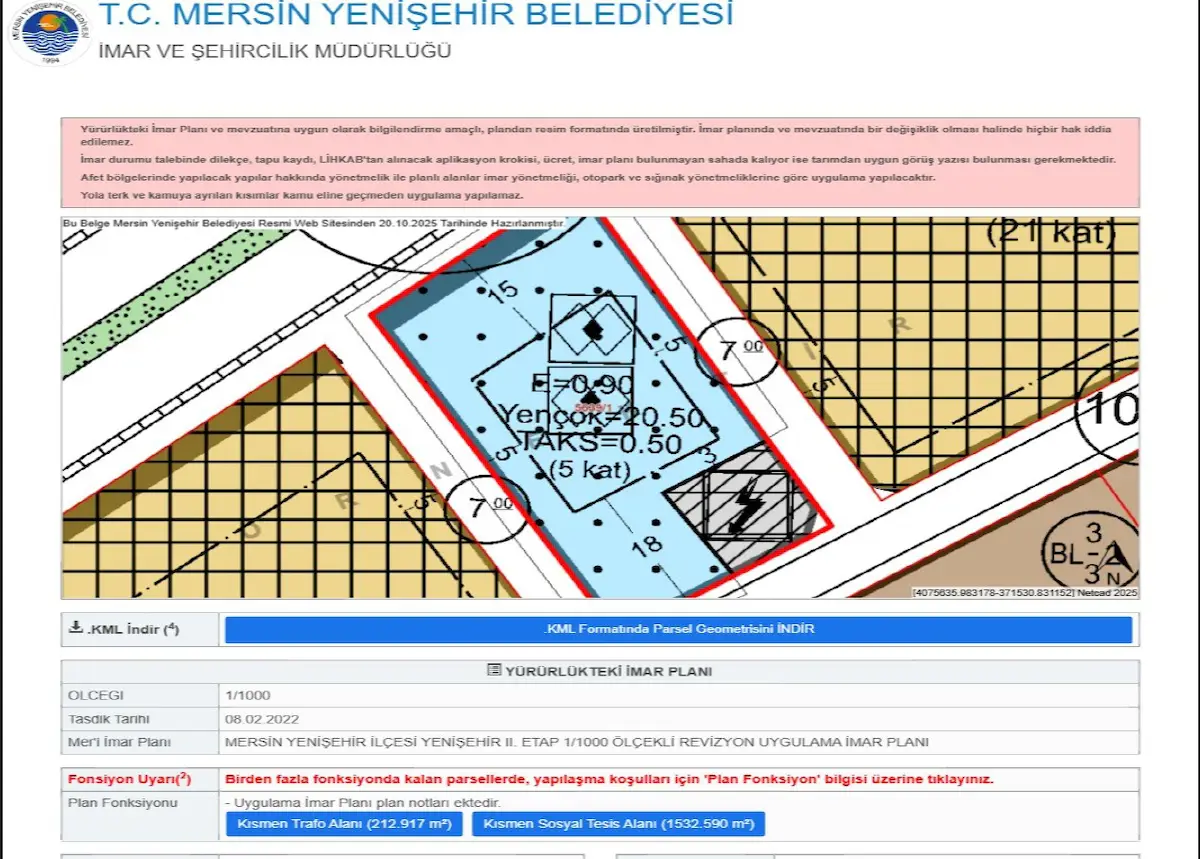 MERSIN YENIŞEHIRDE ACIL FIRSAT UYGUN KONUT TICARI ARSALAR 2
