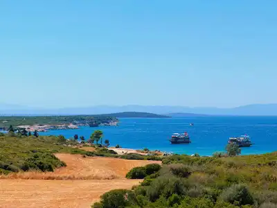 DİDİM ALTINKUM CENNET KOY PLAJINA 600 METRE DENİZ MANZARALI VİLLA