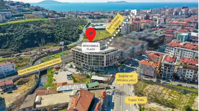 MALTEPE OFİSTANBUL PLAZA'DA 1+1 İSKANLI 77/57M2 NET KİRALIK OFİS