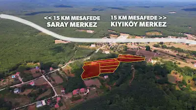 TEKİRDAĞ SARAY BAHÇEKÖY DE MÜSTAKİL TAPULU 24,5 DÖNÜM ARAZİ