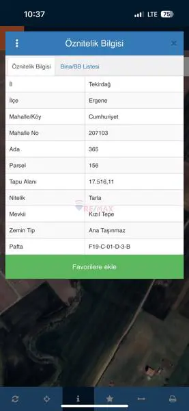 REMAX LAND'DEN ERGENE CUMHURİYET'TE SATILIK  ARAZİ