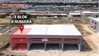 BİGA SANAYİ BÖLGESİ E BLOK 4 NO'LU KİRALIK İŞ YERİ