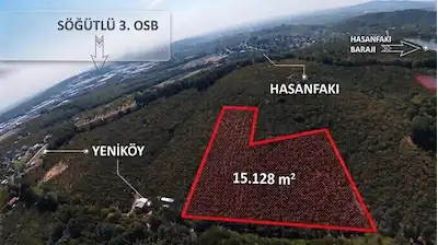 REMAX SOFT'TAN SÖĞÜTLÜ YENİ KÖY'DE 15128 M2 SATILIK FINDIK BAHÇESI