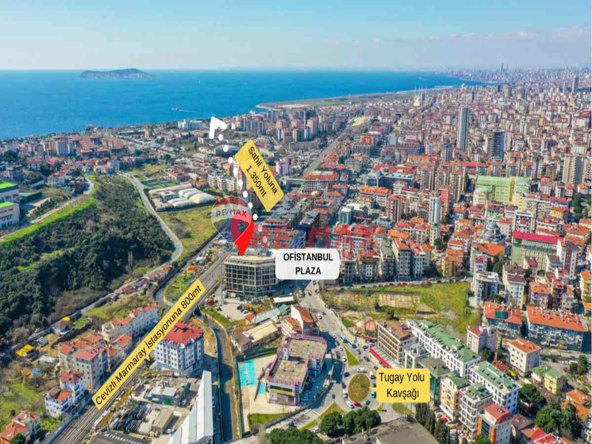 MALTEPE OFİSTANBUL PLAZA KDV'LI 385M2 KİRALIK İSKANLI BOŞ OFİS