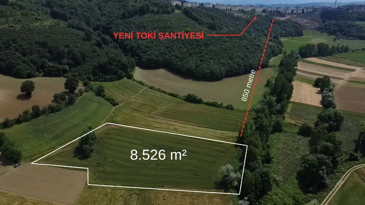 REMAX ŞABAN KARAKAŞ TAN KORUCUKTA 8526M2 İMARA YAKIN YATIRIM FIRSATI 3