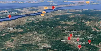 ÇANAKKALE MERKEZ KOCALAR KÖYÜNDE SATILIK TARLA