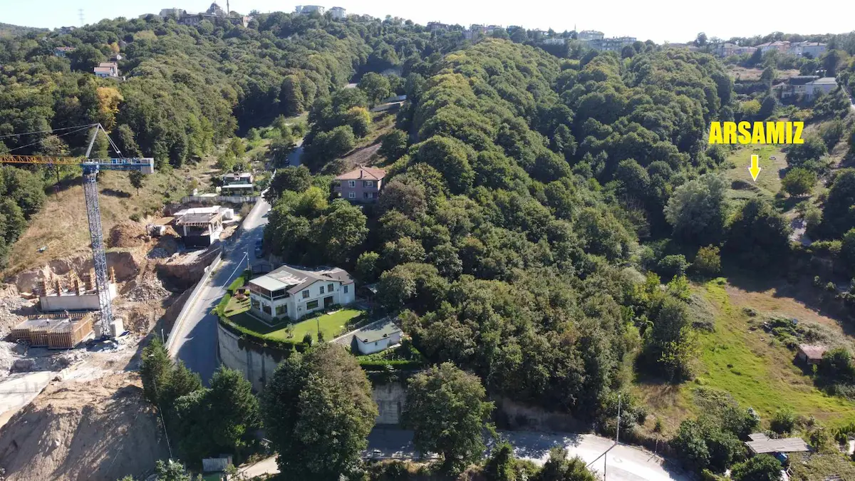 BEYKOZ ÇAVUŞBAŞINDA 2 VILLALIK ORMAN IÇINDE SATILIK 1066 M² ARSA