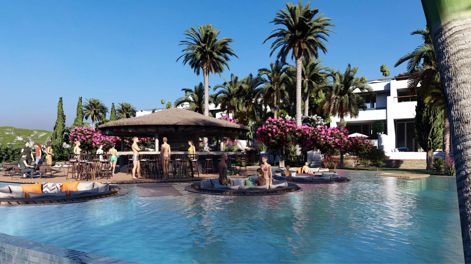 REMAX ÇARŞIDAN BAHAMAS HOMES 1+1 SATILIK BAHÇE KATI