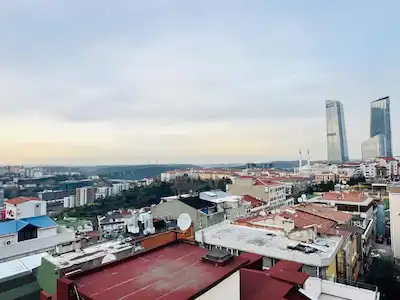 SEYRANTEPE'DE ŞEHİR MANZARALI, GENİŞ TERASLI FERAH ÇATI KATI
