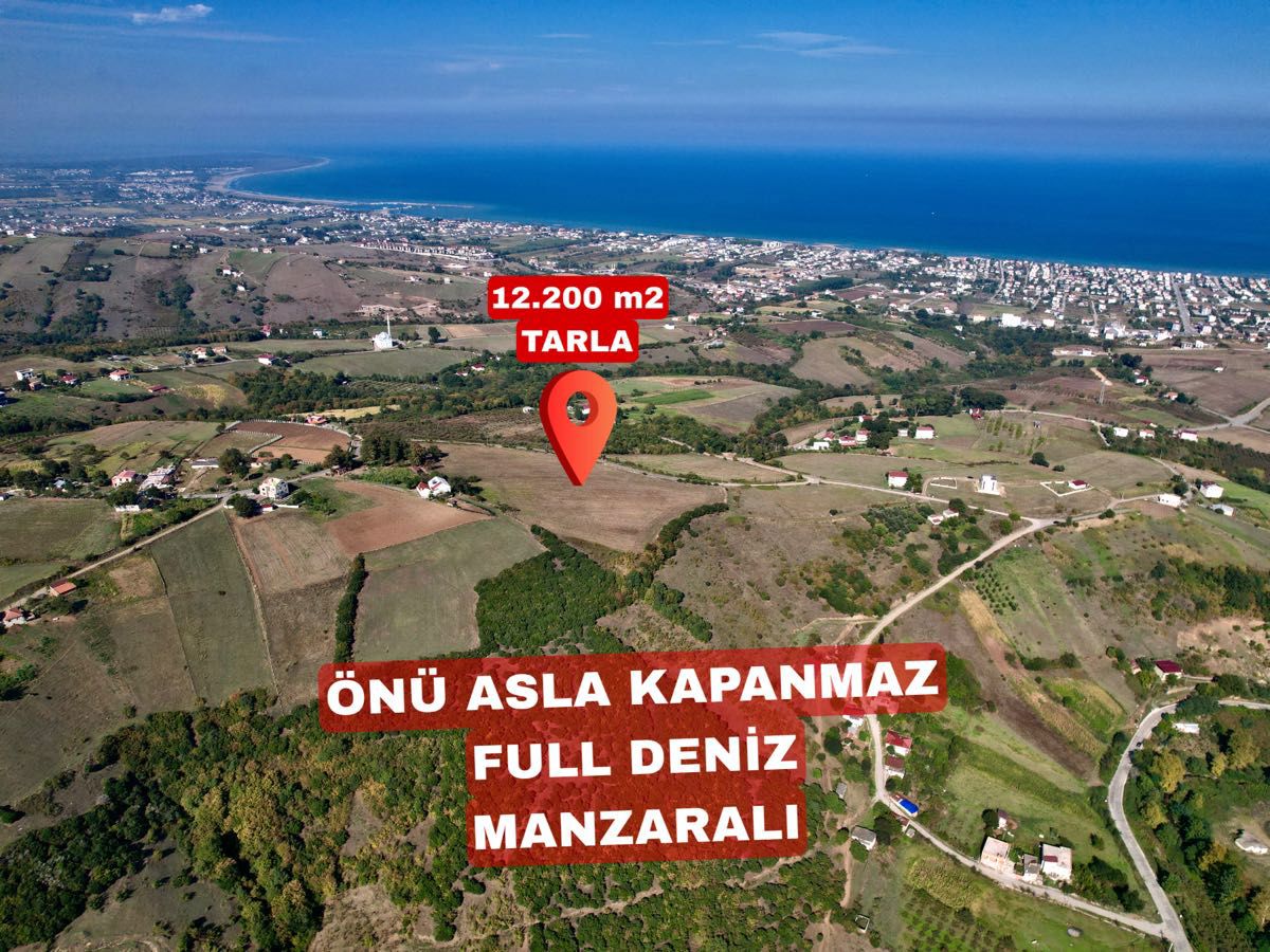 ATAKUM TAFLAN İMAR SINIRINDA ÖNÜ KAPANMAZ EMSALSİZ TARLA