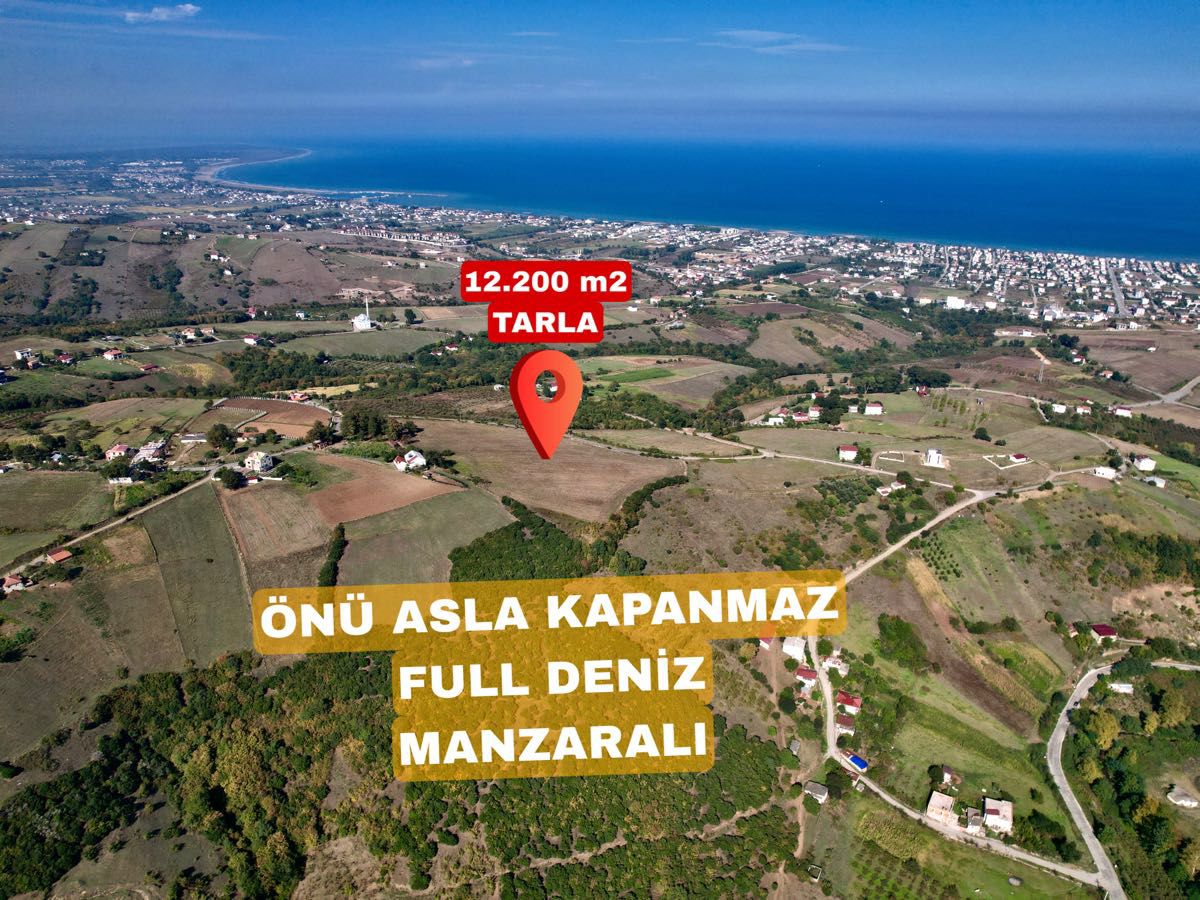 ATAKUM TAFLAN İMAR SINIRINDA ÖNÜ KAPANMAZ EMSALSİZ TARLA