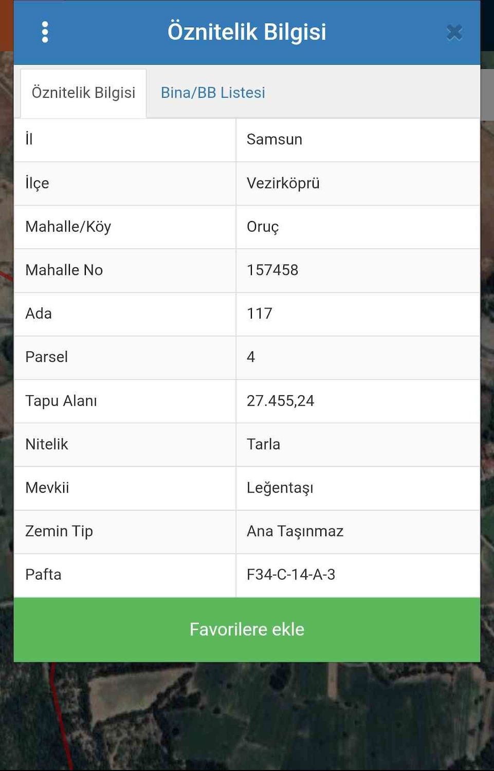 VEZİRKÖPRÜ ORUÇ MEVKİİNDE TARLA