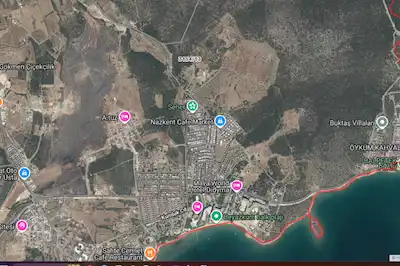 DİDİM FEVZİPAŞA’DA VİLLA İMARLI SATILIK ARSA