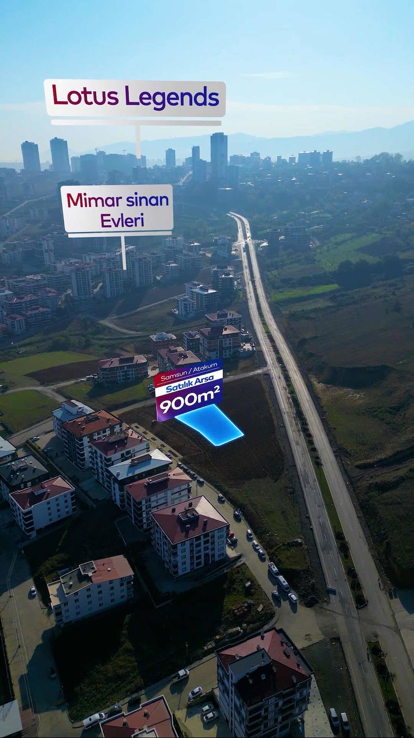 ATAKUM BALAÇTA R.T.ERDOĞAN BULVARINA 2.PARSEL 900 M2 ARSA İÇİNDE SATILIK HİSSE