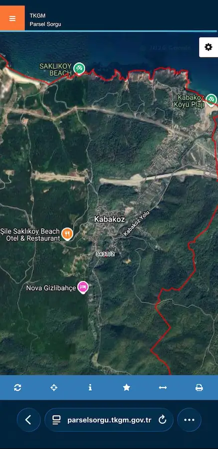 ŞİLE KABAKOZ 2172 M2 ARAZİ İÇİNDE BAĞ EVİ YOLA CEPHE TEK TAPU 3