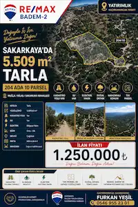 RE/MAX'TAN !!! KAÇIRILMAYACAK FIRSAT !!! MİLAS SAKARKAYA'DA SATILIK TARLA