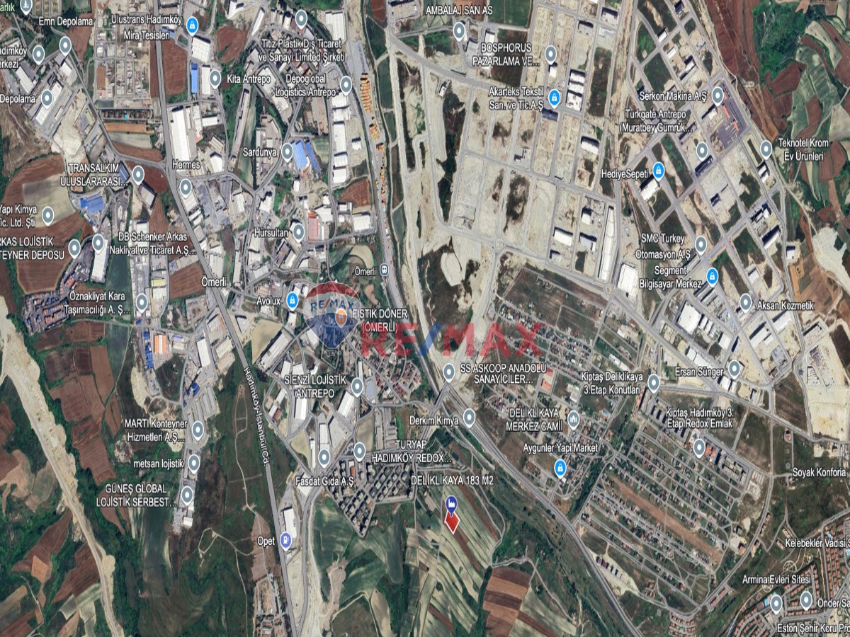 DELİKLİKAYA ORGANİZE SANAYİ BÖLGESİ LOJİSTİK İMARLI FIRSAT ARSA