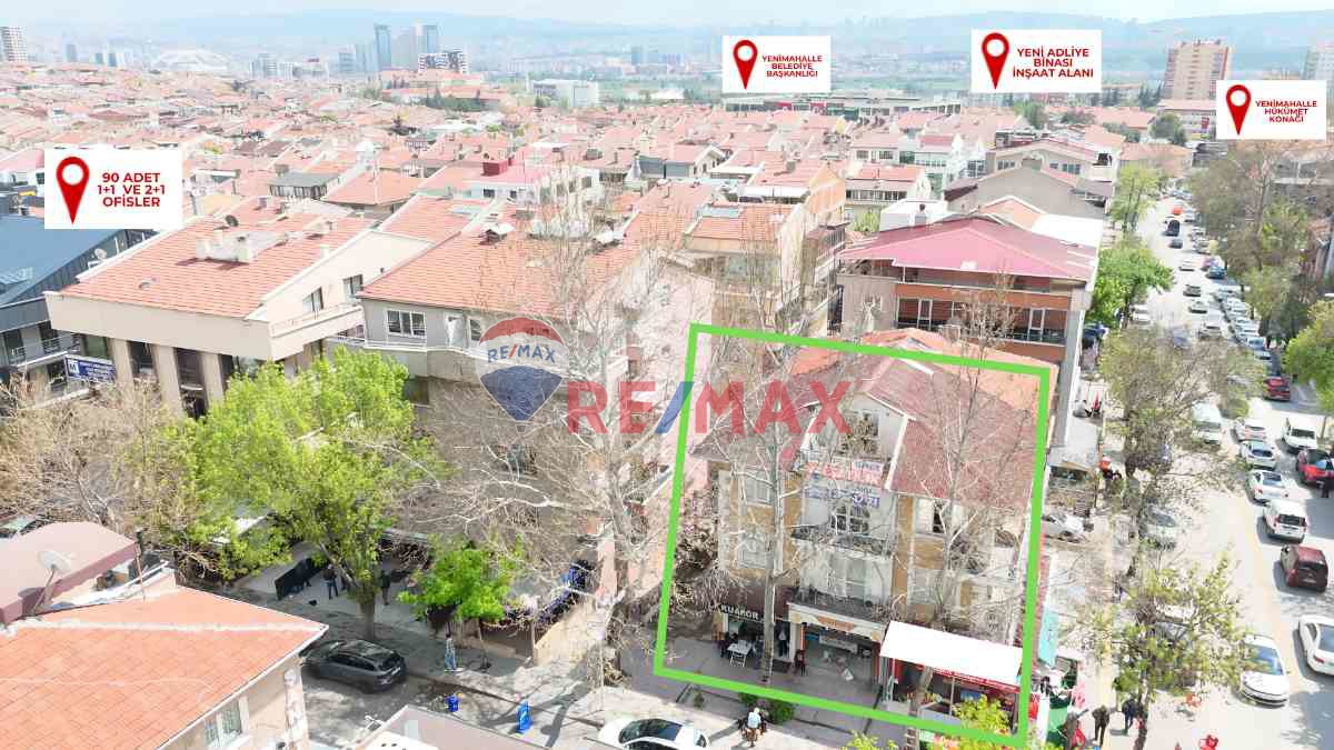 YENİMAHALLE RAGIPTÜZÜN MAHALLESİ AKIN CADDESİNDE SATILIK KOMPLE BİNA