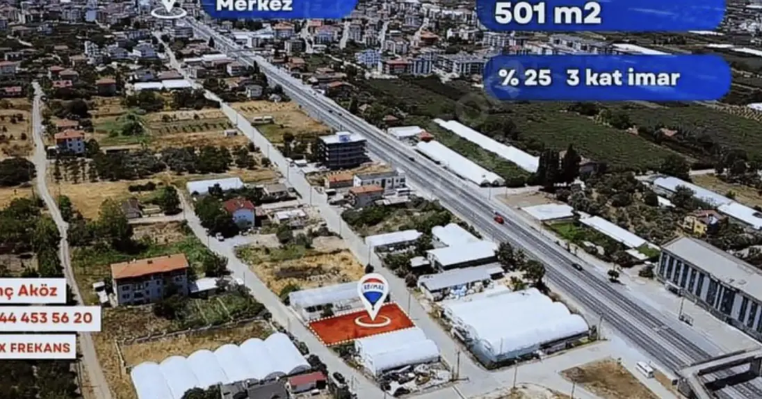 REMAX FREKANS'TAN KAYTAZDEREDE İMARLI ARSA