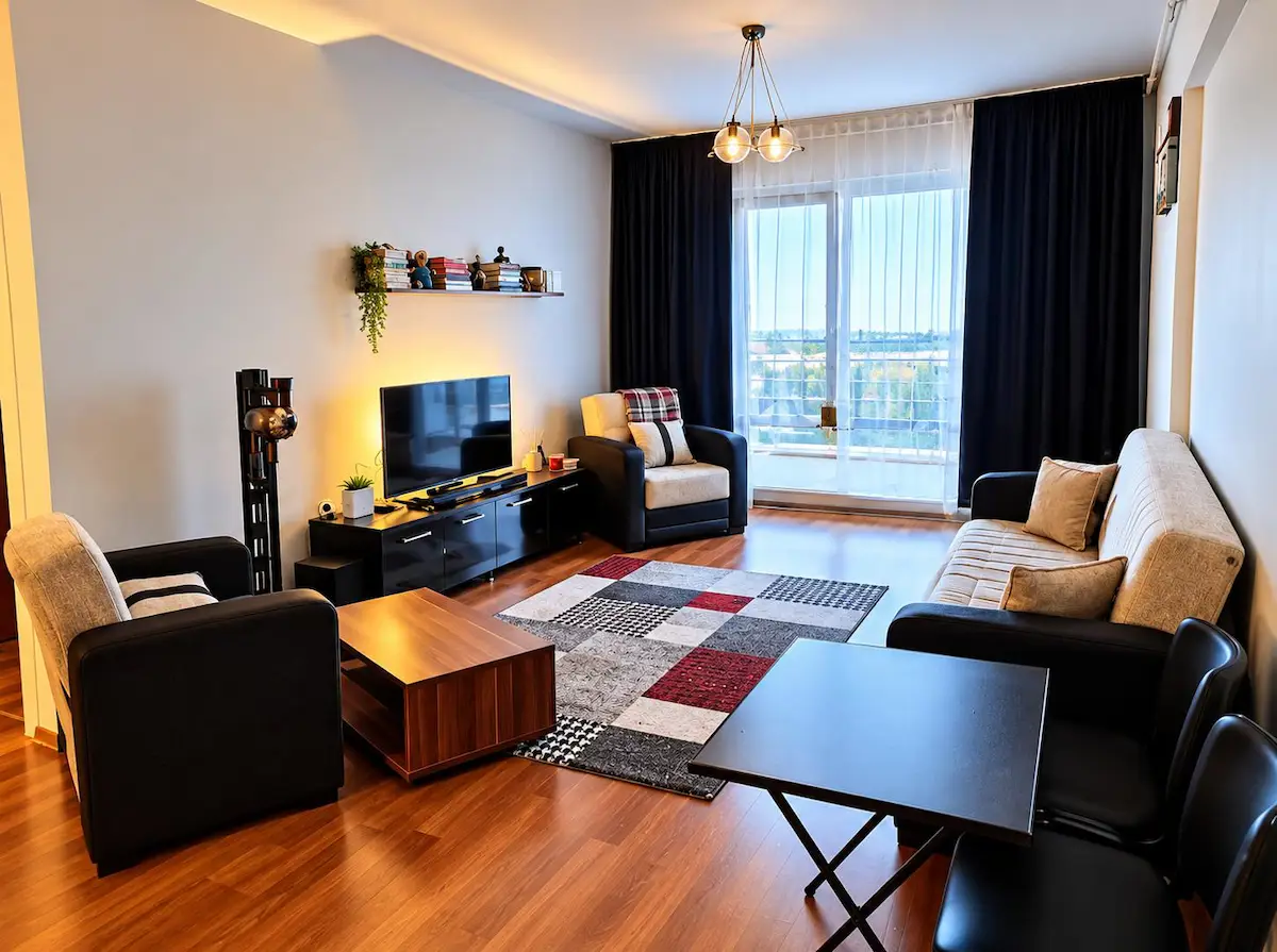 AKSE YAŞAM KONUTLARI'NDA 72M² EŞYALI 1+1 KİRALIK DAİRE