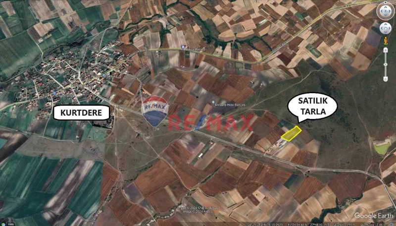 REMAX LAND'DEN YERLEŞİM DİBİNDE SATILIK FIRSAT TARLA 8280 M2