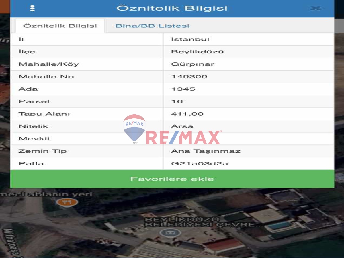 BEYLİKDÜZÜ DEREAĞZI MAHALLESİNDE 2474M2 VİLLA İMARLI ARSA