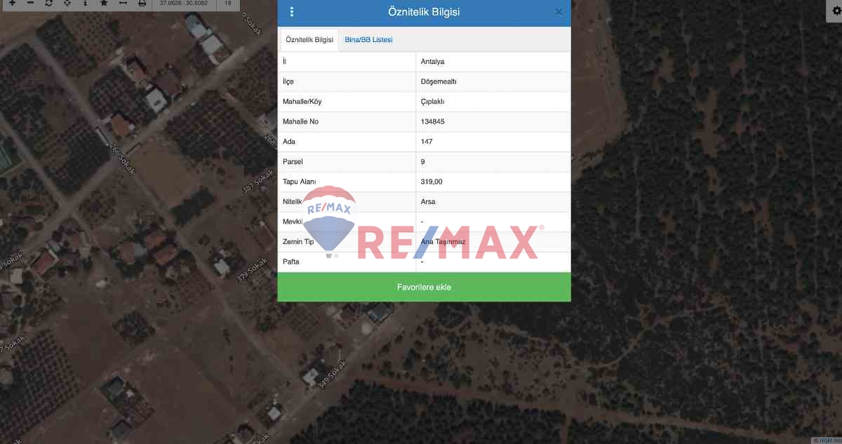 BİLİM ÜNİVERSİTESİ’NE YAKIN, BURDUR-ANTALYA YOLUNA 750 M MESAFEDE 319 M² VİLLA ARSASI
