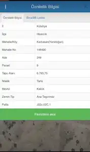 KÜTAHYA HİSARCIKTA 6.793,75 M2 DÖNÜM SATILIK  TARLA
